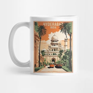 Hyderabad India Vintage Tourism Travel Mug